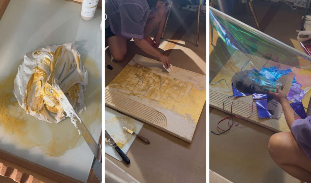 Filipino American Art. Process of creating the piece.