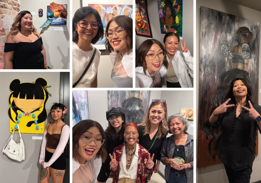 Filipino American Art. Lumpia Fusion Exhibit reception at Epiphany Center for the Arts in Chicago.